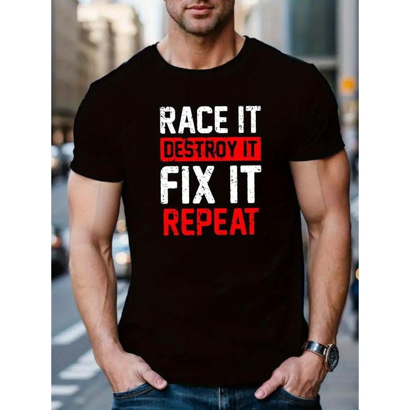 Men's Breathable Casual Short Sleeve Round Neck T-Shirt