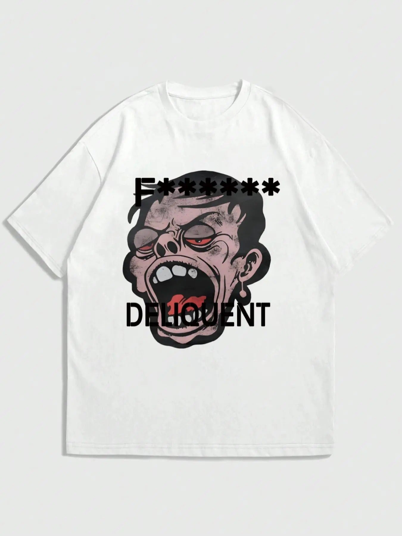 Men's Cartoon Figure Graphic Print Round Neck Tee, Regular Fit Casual Drop Shoulder Short Sleeve T-shirt, Men's Summer...
