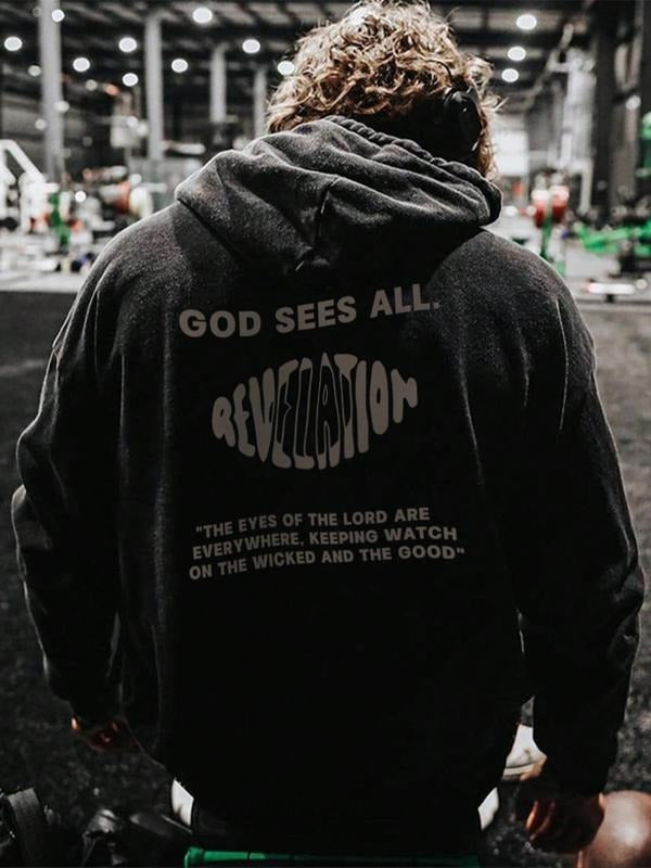 Men's Cartoon Graphic Print Drawstring Hoodies, Regular Fit Vintage Trendy Essential Casual Pocket Long Sleeve Hooded...