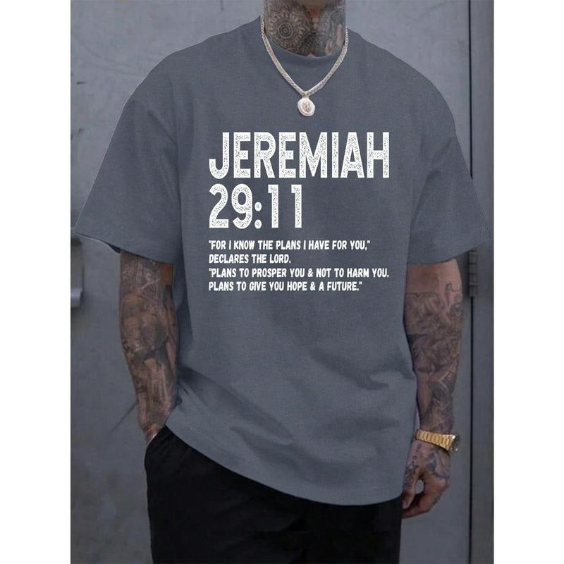 Men's Casual Loose Short Sleeve T-Shirt With Printed Text Made in USA Hoodie, Sweatshirt | HypeCrazeTee.com