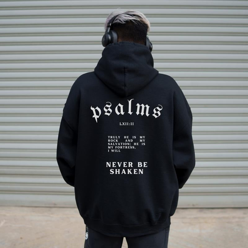 Men's Christian Hoodie Bible Verse Hoodie Christian Merch Mens Christian Streetwear Jesus Hoodie Christian Sweatshirt...