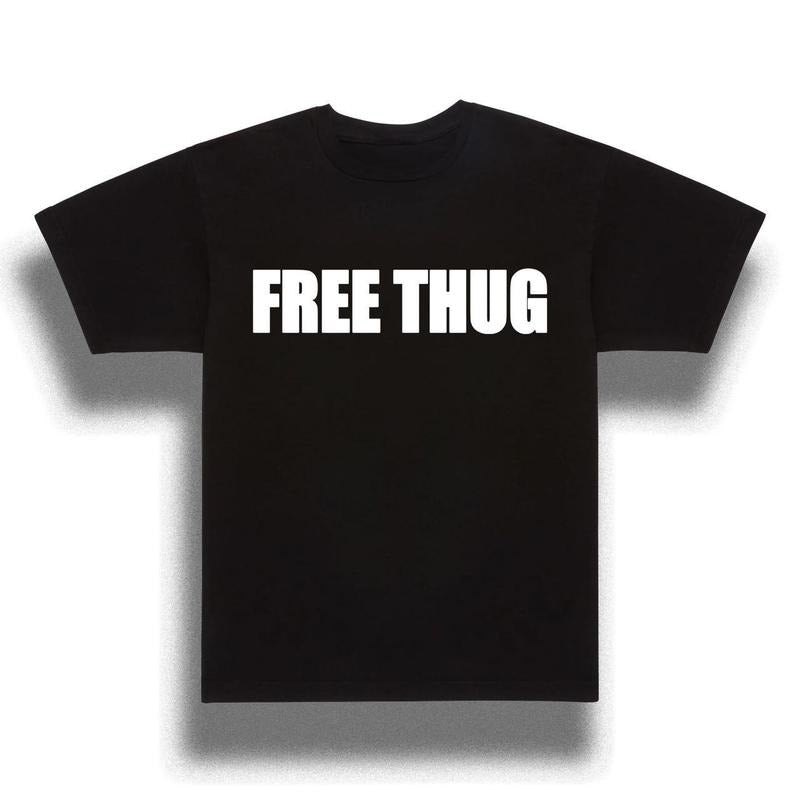 Men's Free Thuggg and White T-shirt Casual Classic Hoodie, Sweatshirt | HypeCrazeTee.com