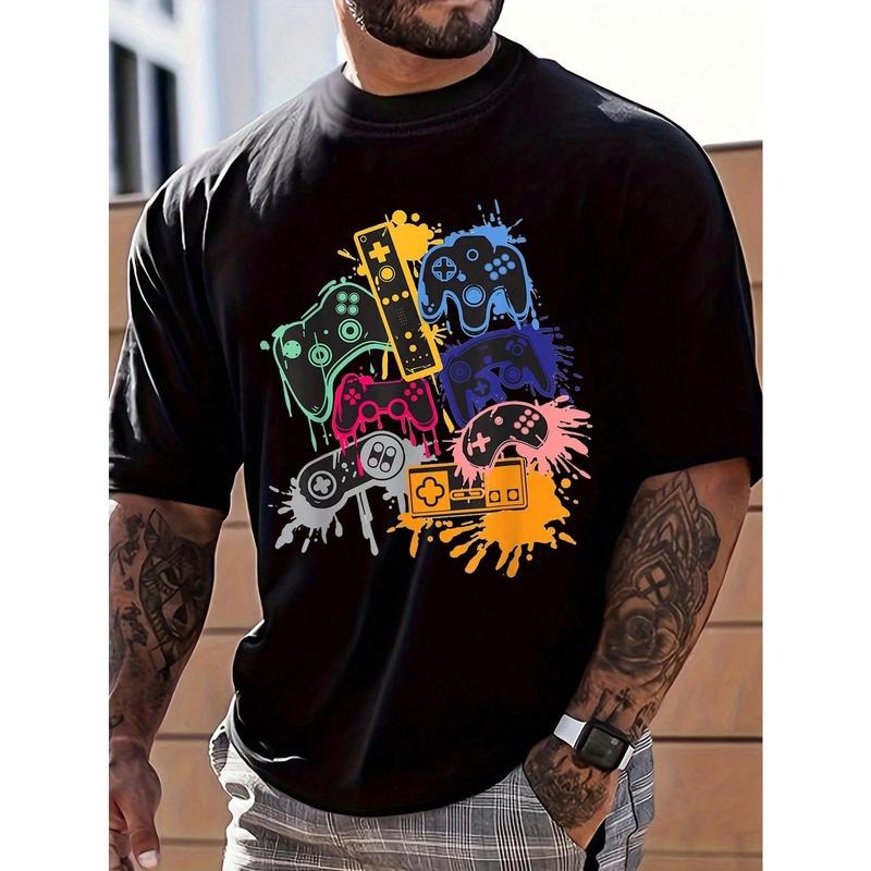 Men's Game Console Printed Short Sleeve T-Shirt Hoodie, Sweatshirt | HypeCrazeTee.com