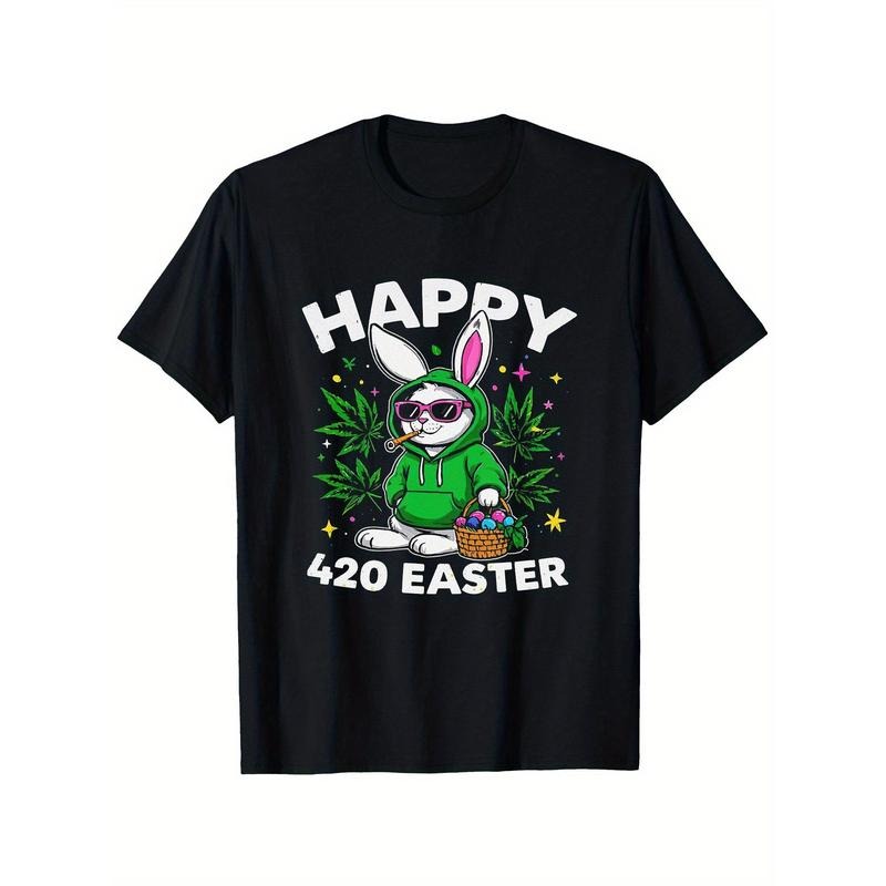 Men's Happy 420 Easter Bunny T-Shirt