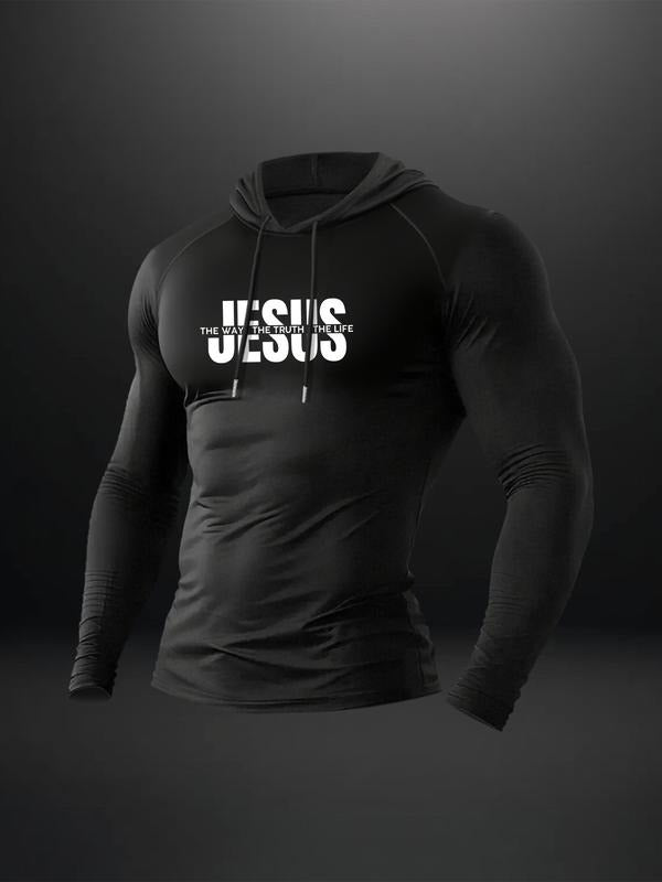Men's Hooded Long Sleeve T-Shirt, Casual Fashion Pullover for Daily Wear & Outdoor Activities, Comfortable Fit Design...