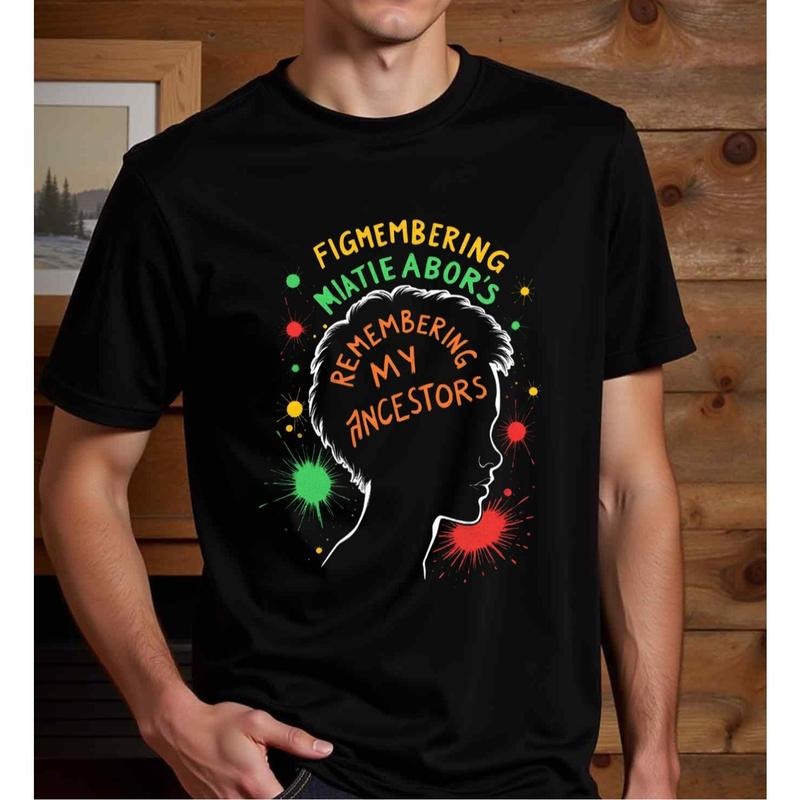 Men's Juneteenth Freedom Celebration T-Shirt - Black 100% Cotton Crew Neck Short Sleeve, Regular Fit , Vibrant...
