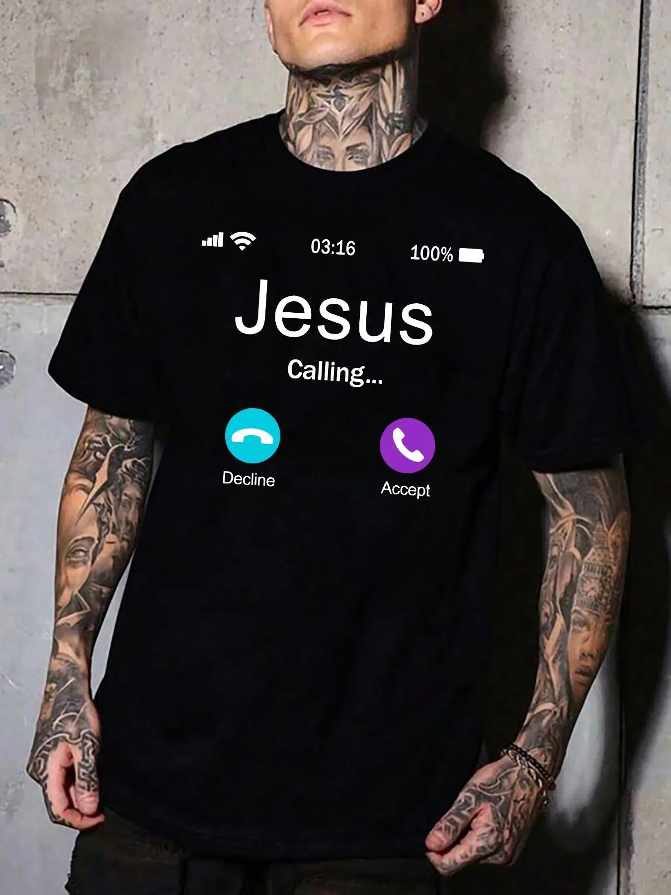 Men's Letter Graphic Round Neck Tee, Casual Short Sleeve Crew Neck T-shirt for Summer, Fashion Men's Regular Fit Top for...