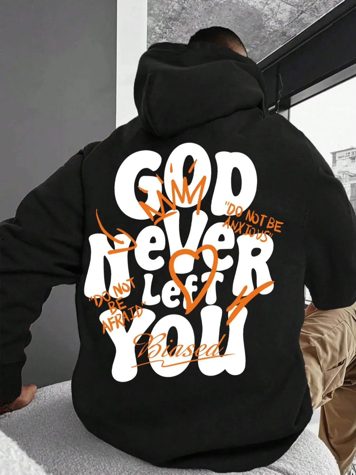 Men's Letter Print Graphic Hoodie, Casual Regular Fit Long Sleeve Hooded Sweatshirt for Spring & Fall, Fashion Men's Top...