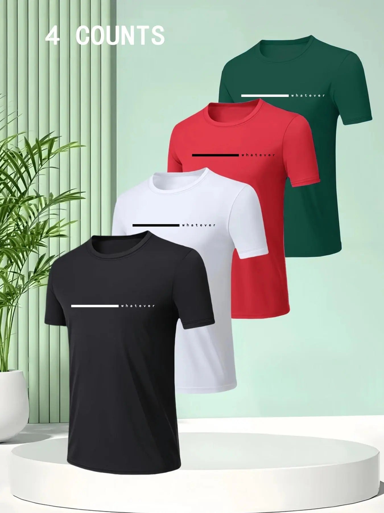 Men's Letter Print Round Neck Graphic Tee, Regular Fit Casual Short Sleeve Crew Neck T-shirt for Summer, Fashion Men's...