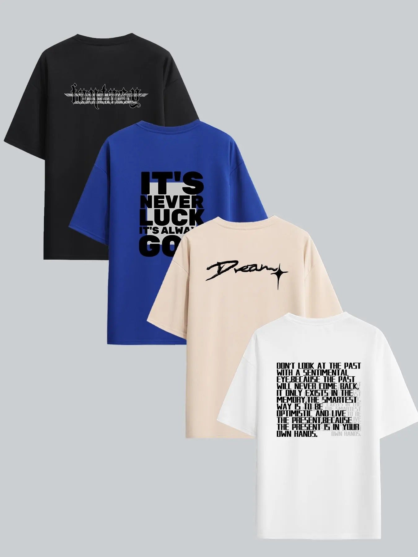 Men's Letter Print Round Neck Tee, Casual Short Sleeve Graphic T-shirt for Summer, Fashion Men's Top for Daily Wear...
