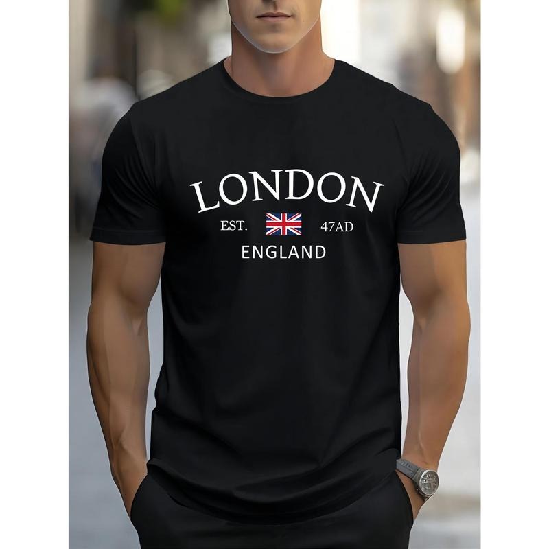 Men's London Print Casual & Sporty T-Shirt