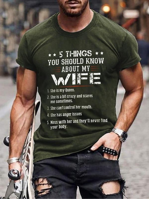 Men's Loose Letter & Figure Print Round Neck Tee, Street Short Sleeve T-shirt for Daily Vacation Outdoor Wear, Trendy...