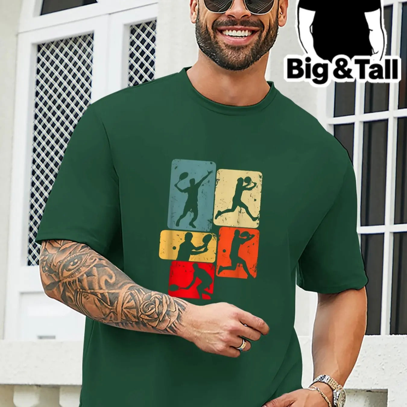 Men's Plus Size Cartoon Graphic Print Round Neck Tee, Regular Fit Casual Short Sleeve T-shirt, Summer Top for Men Hoodie,...
