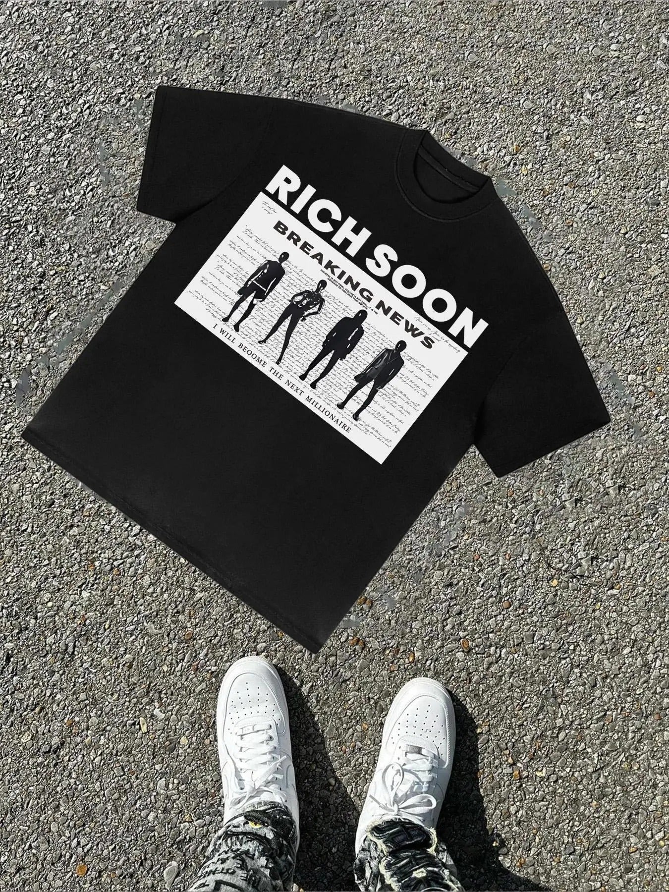 Men's Pop Art Print Round Neck Tee, Regular Fit Casual Fashion Short Sleeve T-shirt for Summer, Men's Top for Daily Wear,...
