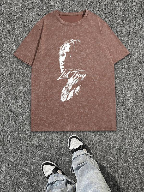Men's Regular Fit Round Neck Tee, Casual Short Sleeve Crew Neck T-shirt for Summer, Fashion Men's Top for Daily Wear...