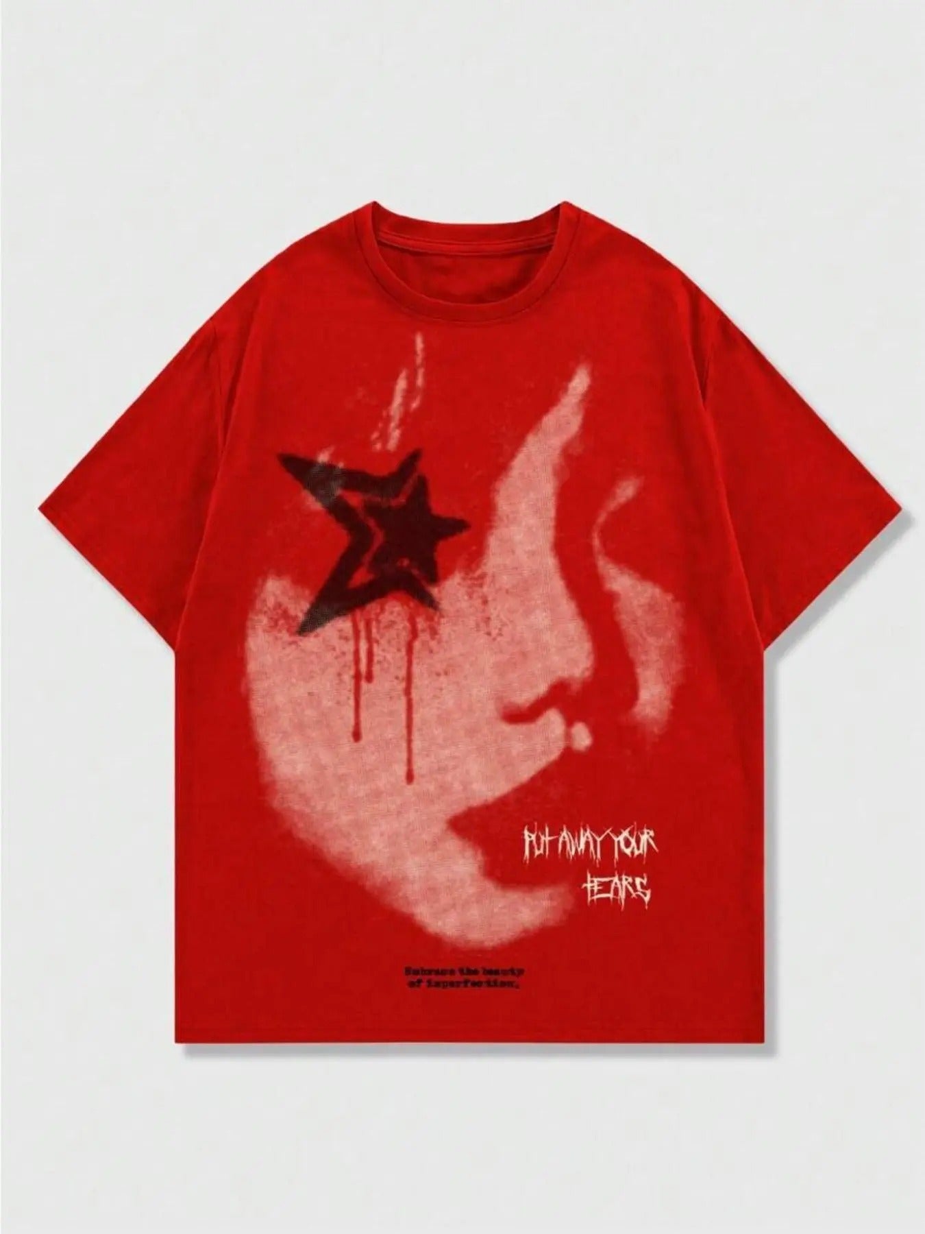 Men's Regular Fit Slogan & Graffiti Print Round Neck Tee, Casual Street Short Sleeve T-shirt for Summer, Men's Top for...
