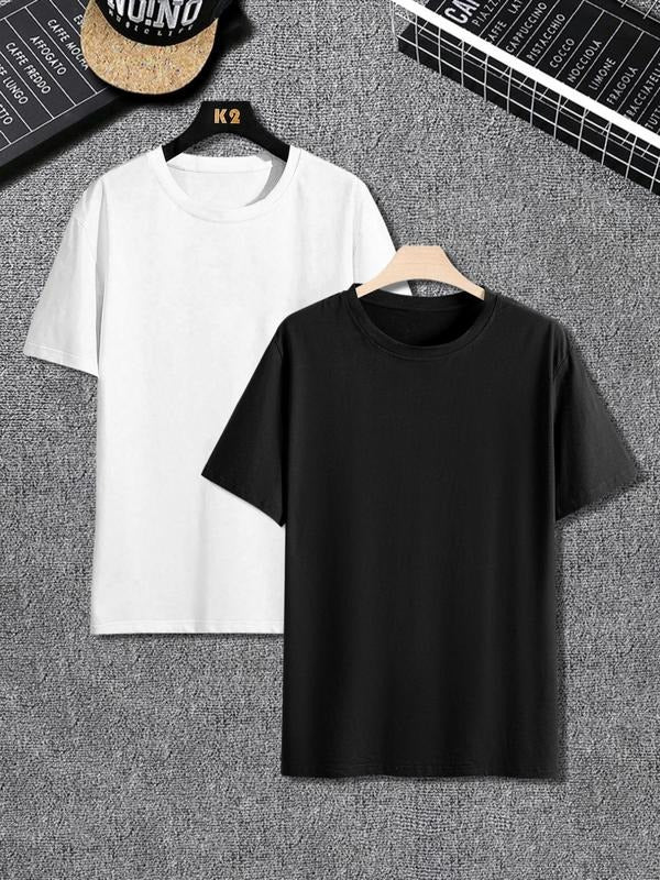 Men's Regular Fit Solid Shortsleeve Loungewear Sleep Tee, Plain Casual Comfy Short Sleeve Round Neck Pajama T-shirt for...