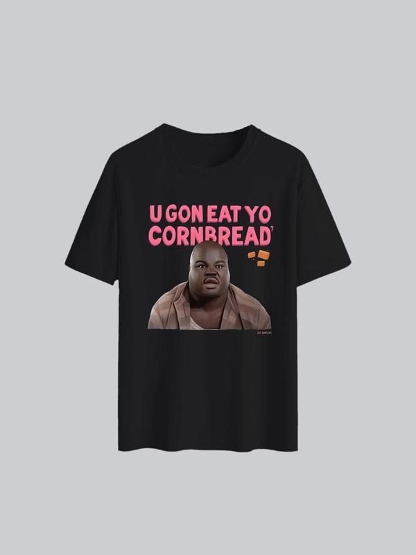 Men's Regular Fit Ugandan Knuckles Print Round Neck Graphic Tee, Casual Short Sleeve T-Shirt for Summer, Men's Top for...