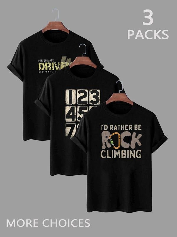 Men's Round Neck Tee, Casual Short Sleeve T-shirt for Summer, Fashion Men's Top for Daily Wear Hoodie, Sweatshirt