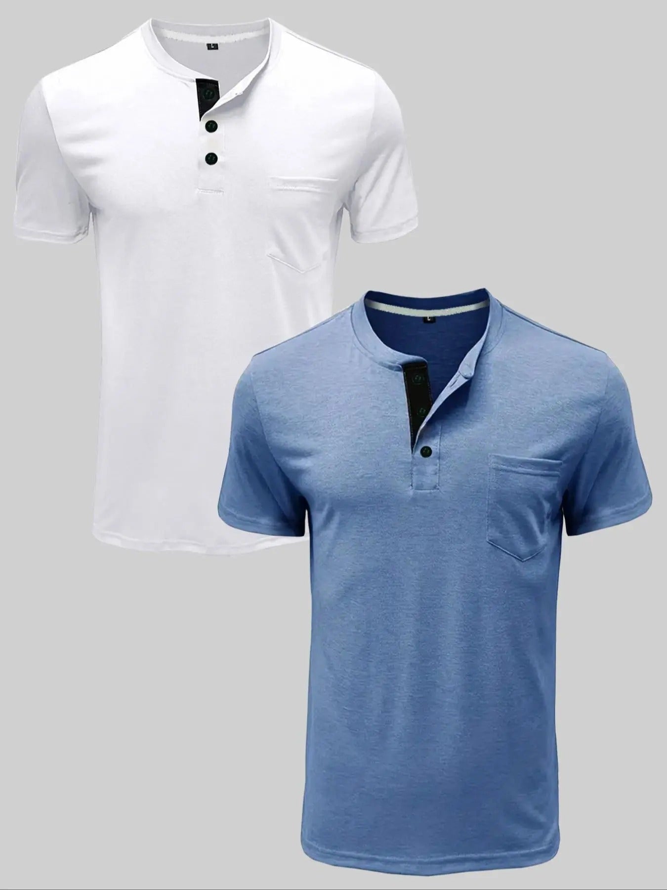 Men's Solid Color Short Sleeve Tee, Regular Fit Casual Comfy Round Neck T-shirt for Daily Wear, Men's Top for All Seasons...