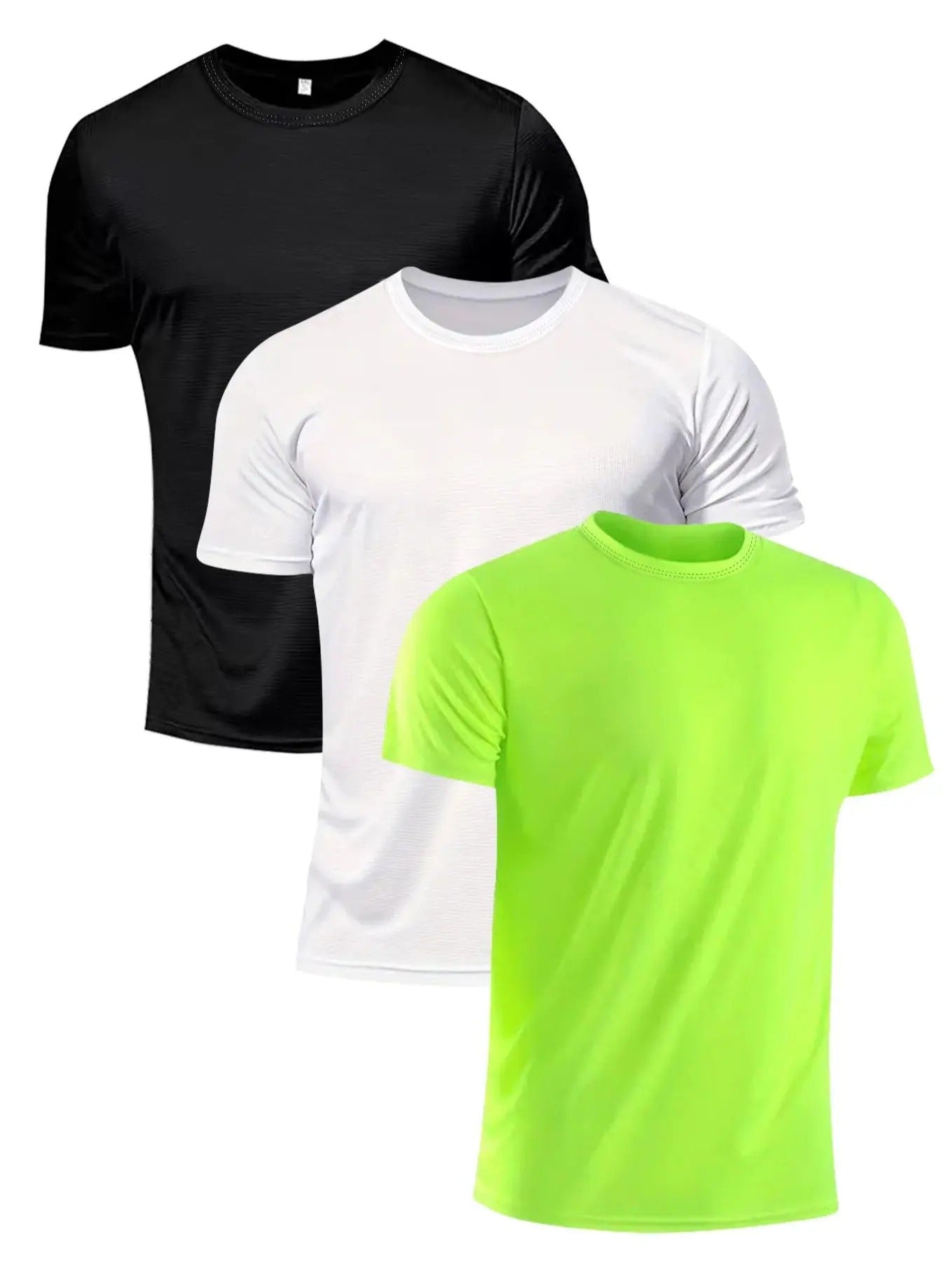 Men's Solid Round Neck Tee, Casual Loose Quick Drying Breathable Short Sleeve T-shirt, Summer Top for Men Hoodie, Sweatshirt
