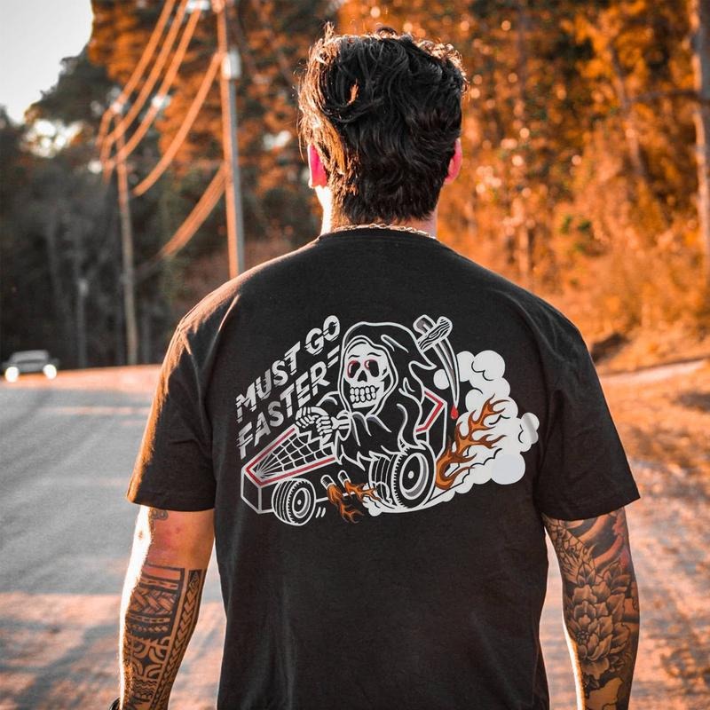 Must Go Faster Printed Man Character T-Shirts, Hoodie, Sweatshirt
