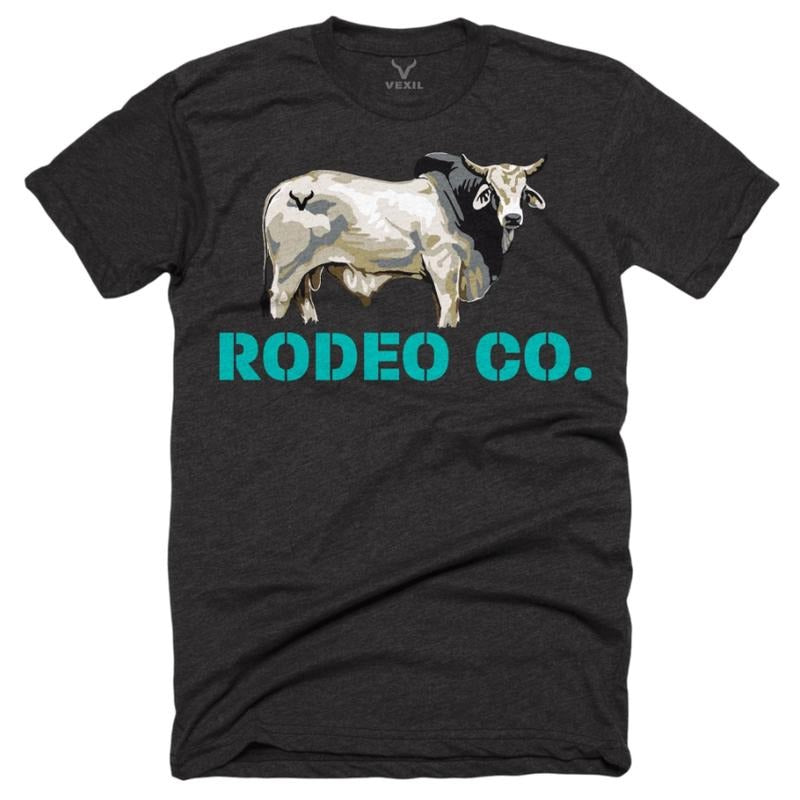 Men's Vexil Charcoal Tee, Brahma Bull Graphic, Classic Rodeo Co Western Shirt Hoodie, Sweatshirt | HypeCrazeTee.com