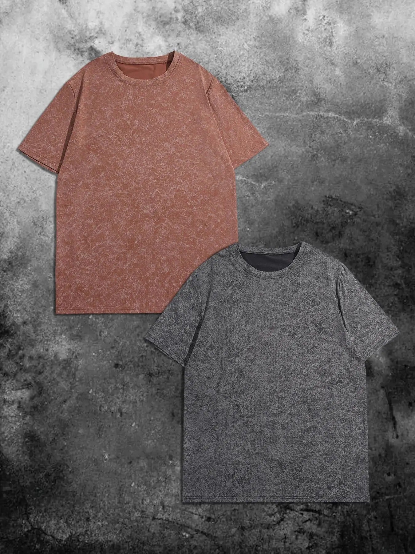 Men's Washed Distressed Crew Neck Tee, Regular Fit Casual Comfy Short Sleeve Round Neck T-shirt for Summer, Men's Top for...