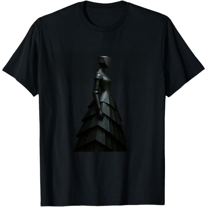 Men's graphic tees boys merch t shirt - Comfortable Fit, Slight Stretch, PatternedPrint Futuristic Warrior Elegance Tee