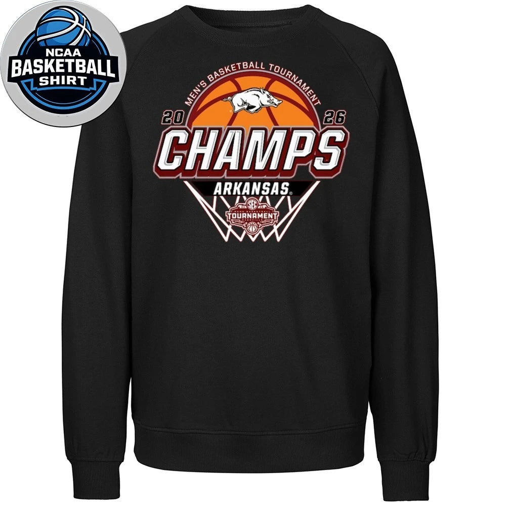 Men’s Basketball Tournament 2026 Champs Arkansas T-Shirt