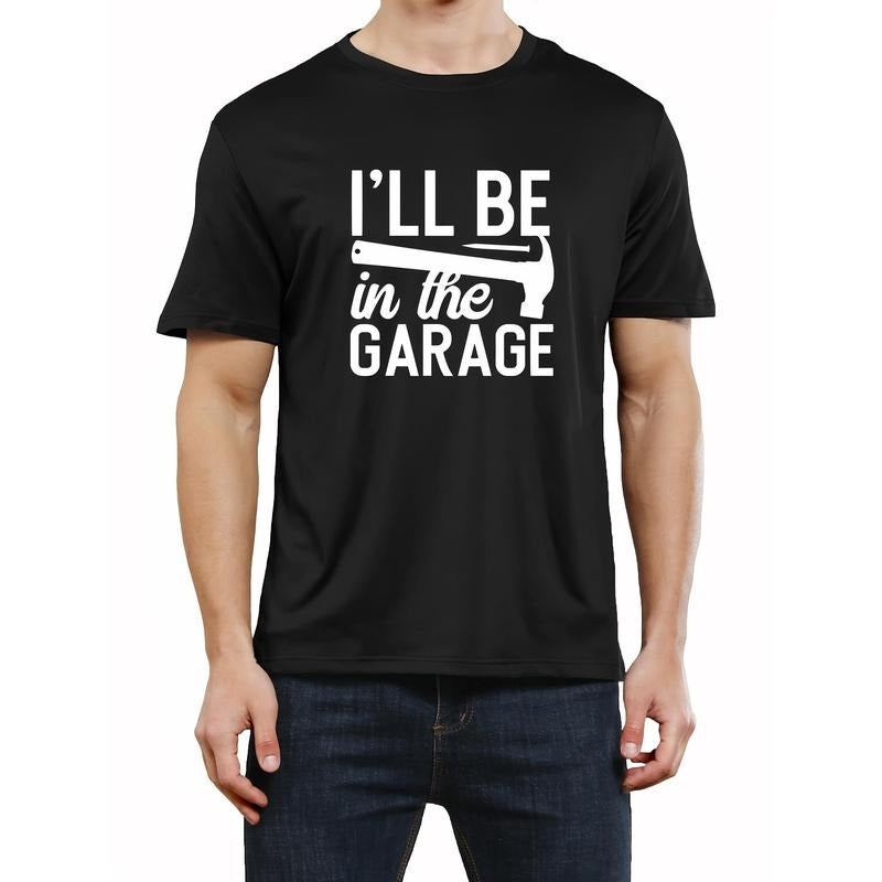 Mens Garage Print Tee Shirt