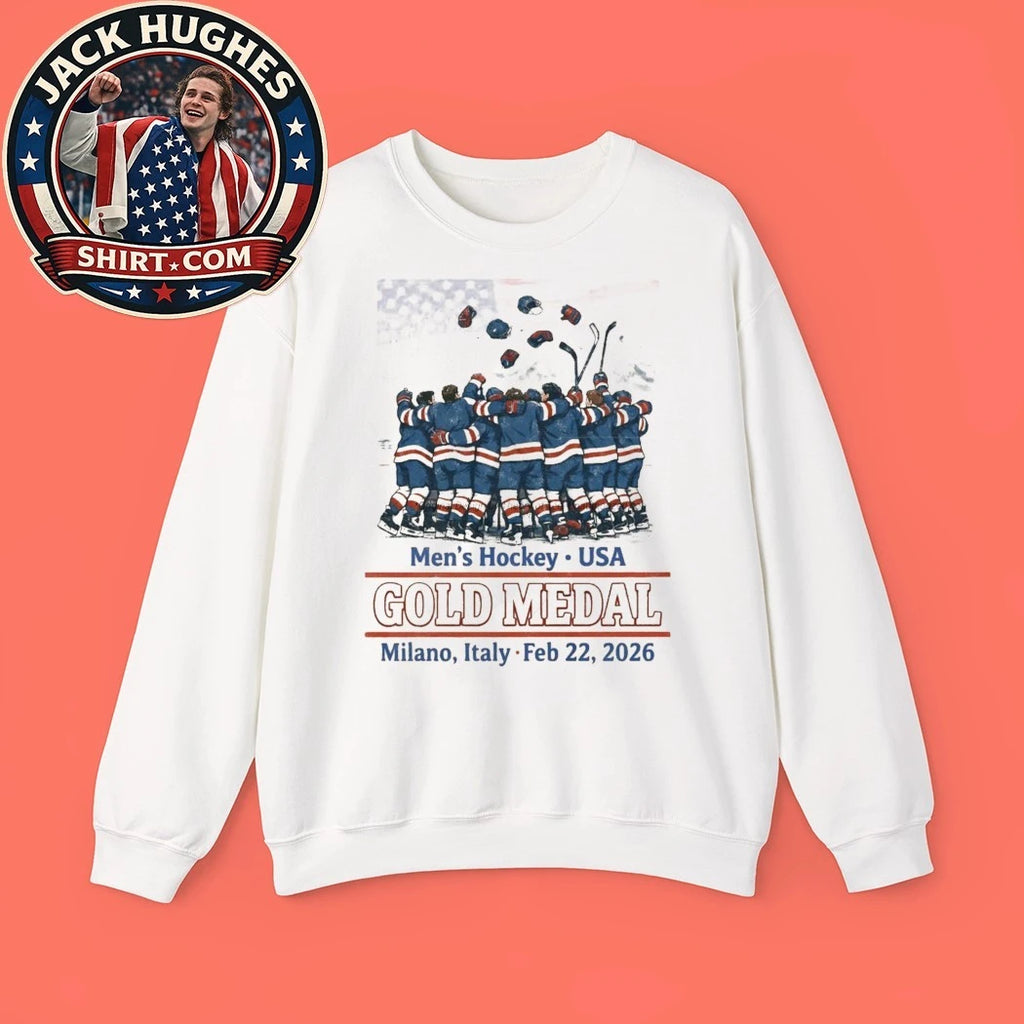 Men’s Hockey Gold in Milan USA Gold Medal Milano Italy Feb 22 2026 Trending Shirt