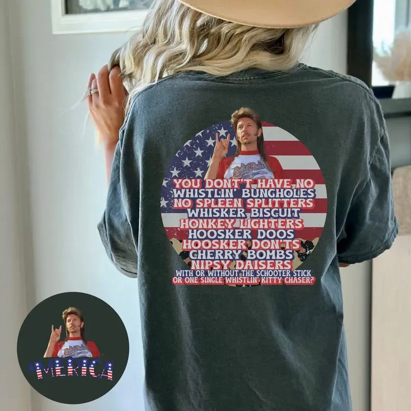 Merica Joe Dirt Tee: Funny 4th of July Independence Day Tshirt for Women