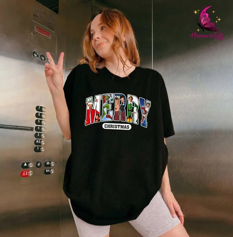 Merry Christmas 90s Movies Crewneck, Vintage Christmas Movies Shirt, Retro Xmas Movies Shirt, Family Reunion Shirt, 1990s...