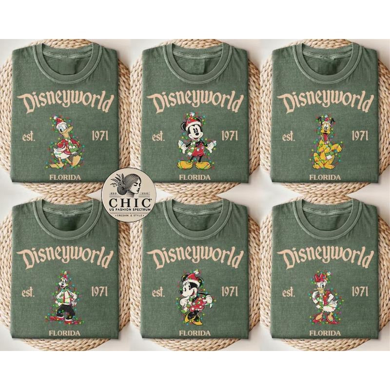 Merry Christmas Magic Kingdom 2025 All Characters Shirts, Retro #Miickeyyy and Friends Shirt, Magic Kingdom Family Trip...