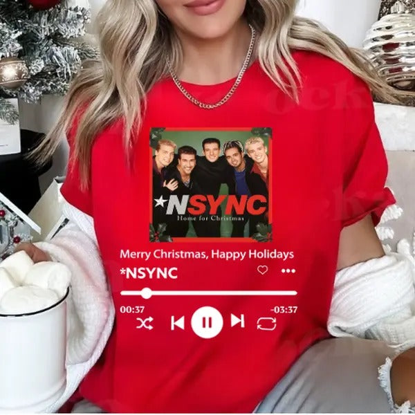 Merry Christmas NSYNC Band Happy Holidays shirt Hoodie, Sweatshirt | HypeCrazeTee.com