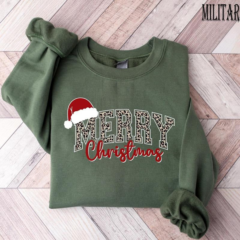 Merry Christmas Sweatshirt, Christmas Shirts, Cute Winter Sweater, Christmas Shirt for Women, Christmas Crewneck...
