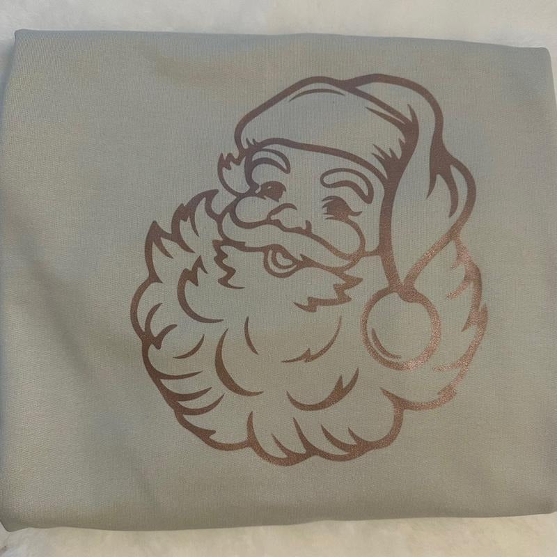 Metallic Rose Gold Santa Claus Crewneck Sweatshirt T-Shirts, Hoodie | HypeCrazeTee.com
