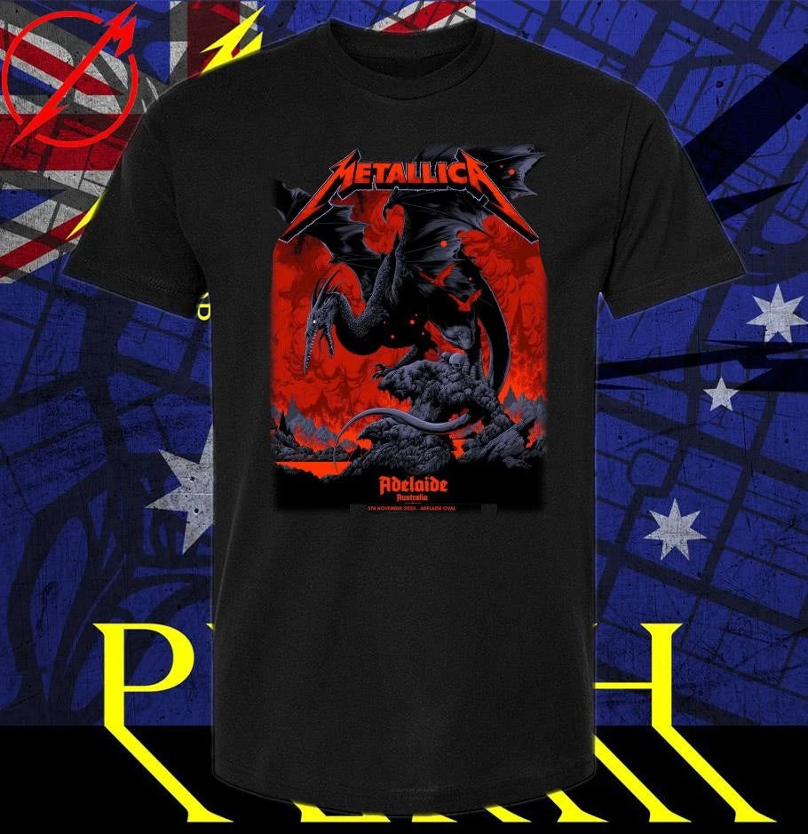 Metallica M72 Adelaide Australia Pop-Up Shop 2025 T-Shirt