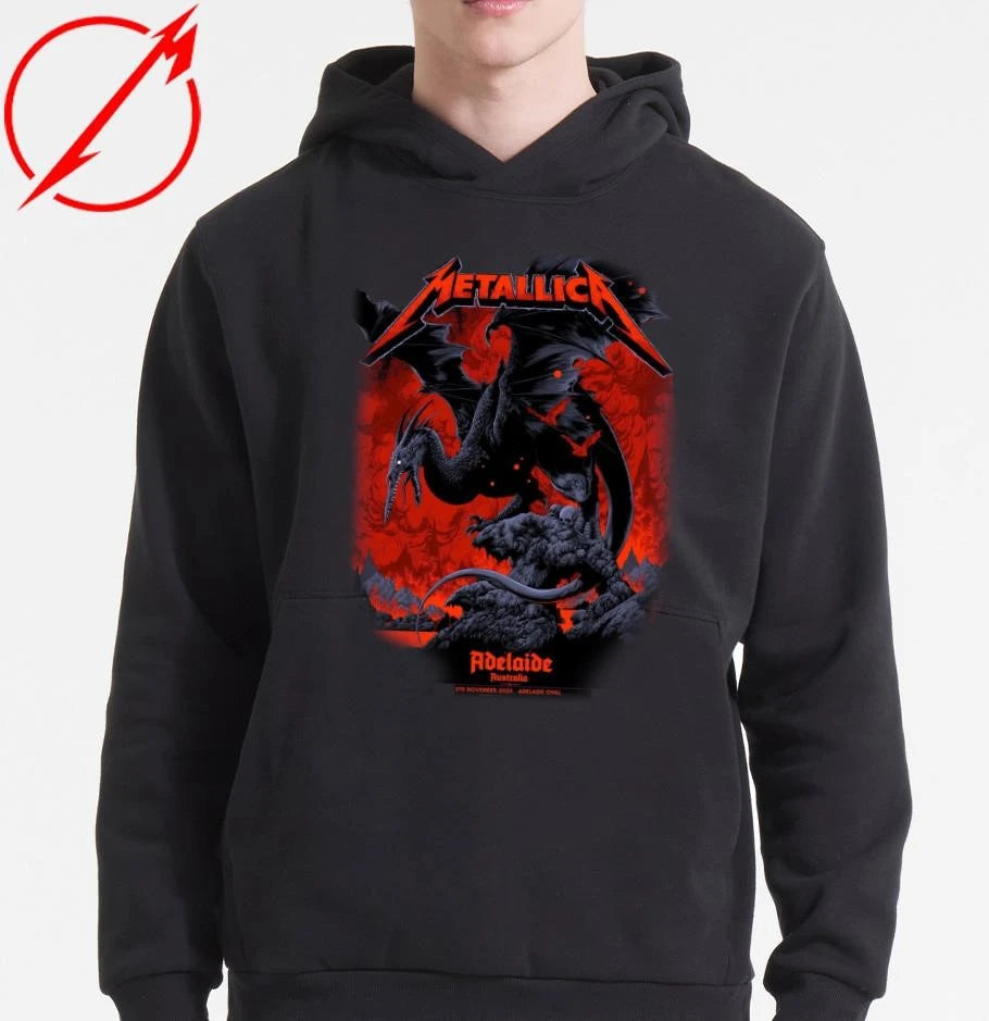 Metallica M72 Adelaide Pop-Up Poster Artwork By Ken Taylor Australia Tour On November 5 2025 At Adelaide Oval T-Shirt