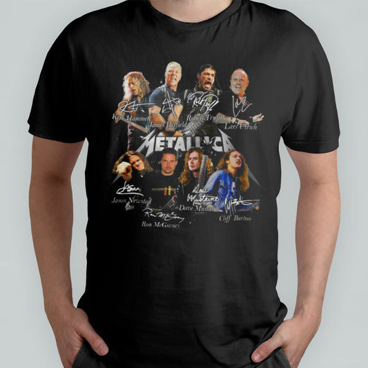 Metallica M72 World Tour 2024 Graphics Design Signatures shirt