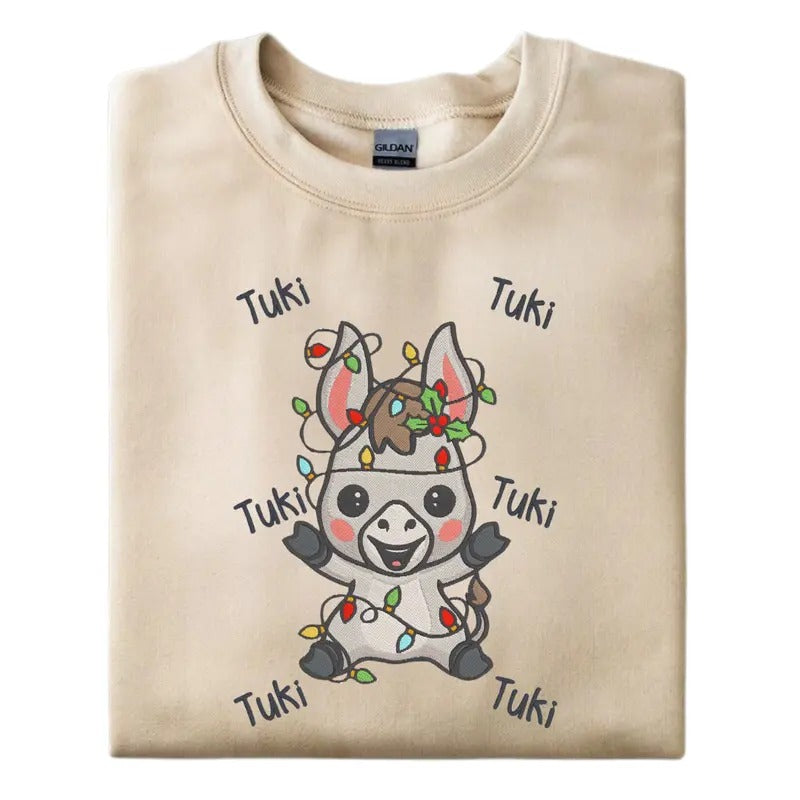 Mi Burrito Sabanero Christmas Embroidered Pullover Crewneck Unisex Sweatshirt T-Shirts, Hoodie | HypeCrazeTee.com