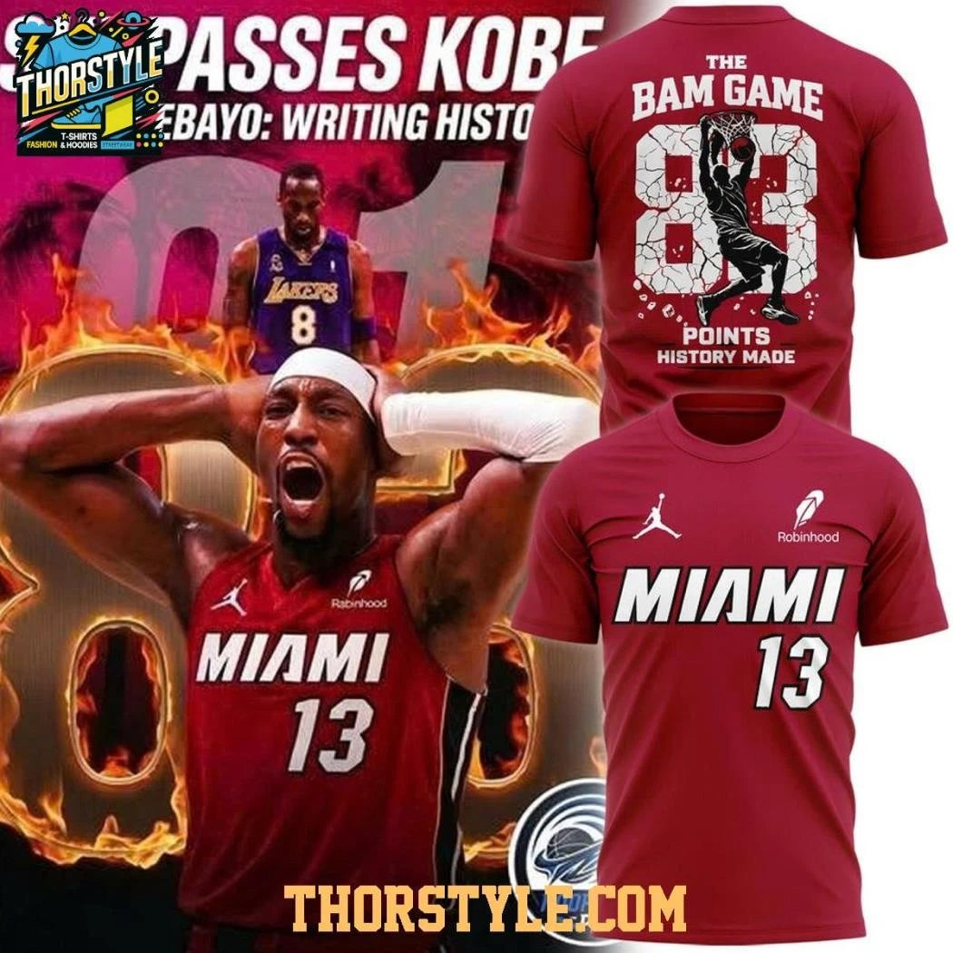 Miami Heat Bam Adebayo 2026 The Bam Game #13 Shirt