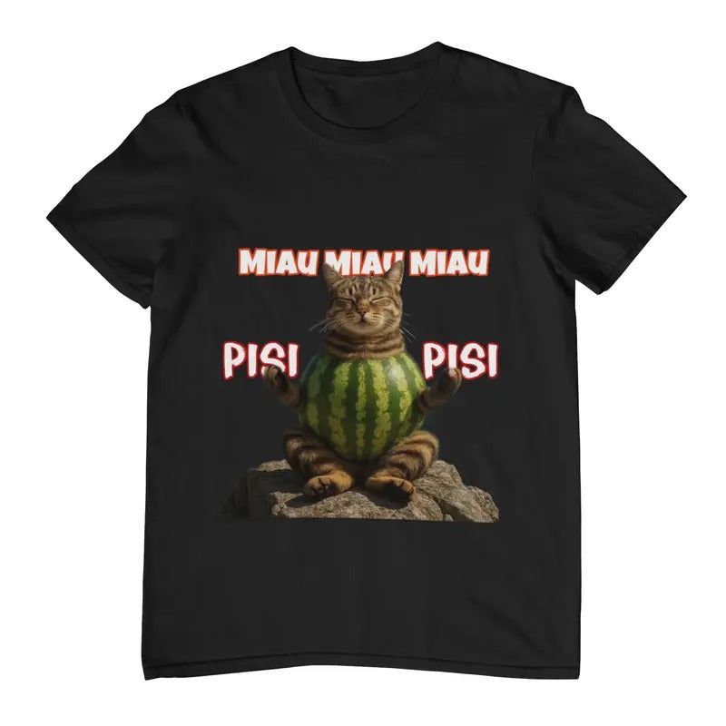 Miau Miau Miau Pisi Pisi Funny Cat Shirt, Meme Cute Cat Shirt, Brainrot Tee, Funny Tee Hoodie, Sweatshirt | HypeCrazeTee.com