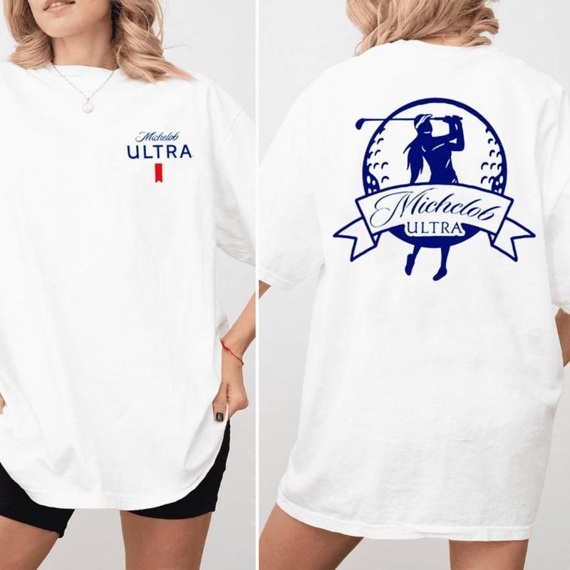 Michelob Tee Time Ladies 2-Sided T-Shirt, Michelob Ultra Golf Club Shirt, For Women Hoodie, Sweatshirt | HypeCrazeTee.com