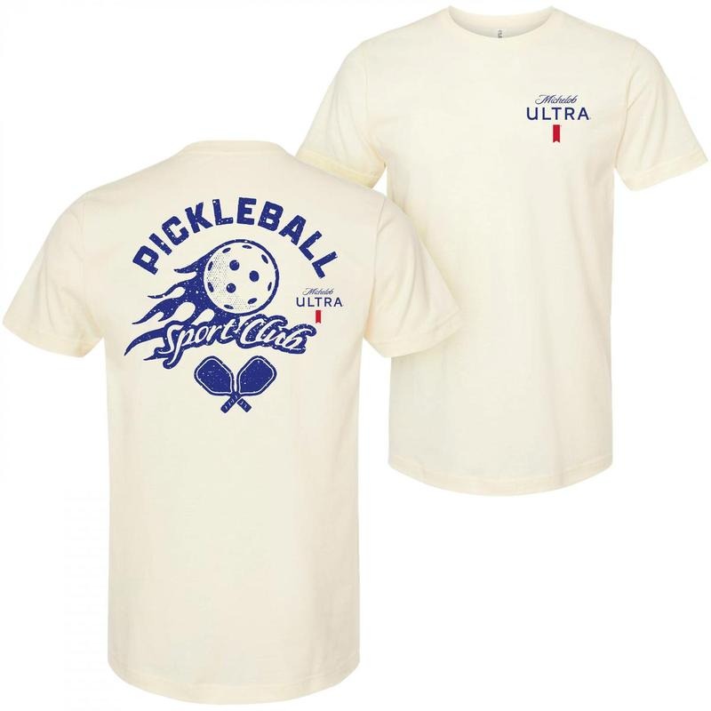 Michelob Ultra Pickleball Sport Club T-Shirt, 2 Side T-Shirt, Extensive Size Options, High Performance Apparel, Full...