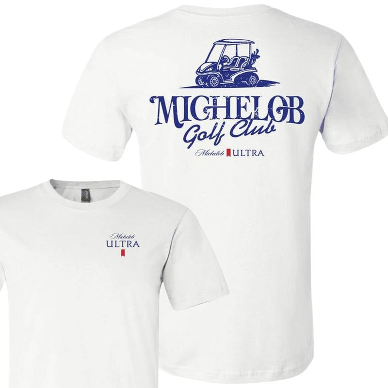 Michelob Ultra T-Shirt, Golf CartGolf Club Shirt, Full Color, For Men, For Women Hoodie, Sweatshirt | HypeCrazeTee.com