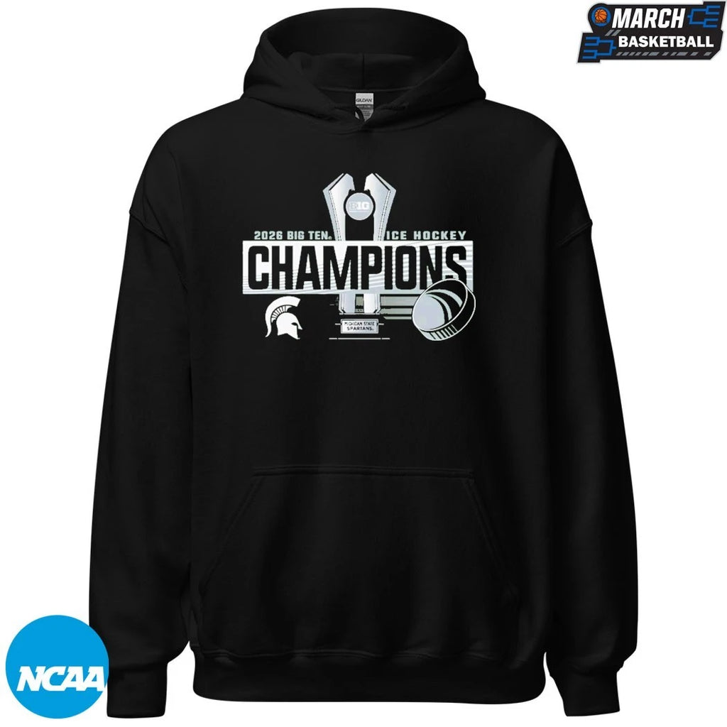 Michigan State Spartans 2026 Big Ten Men’s Hockey Regular Season Champions T-Shirts