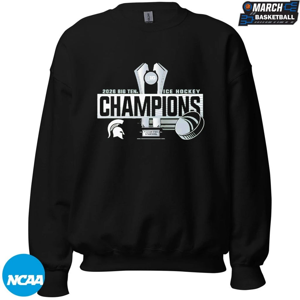 Michigan State Spartans 2026 Big Ten Men’s Hockey Regular Season Champions T-Shirts
