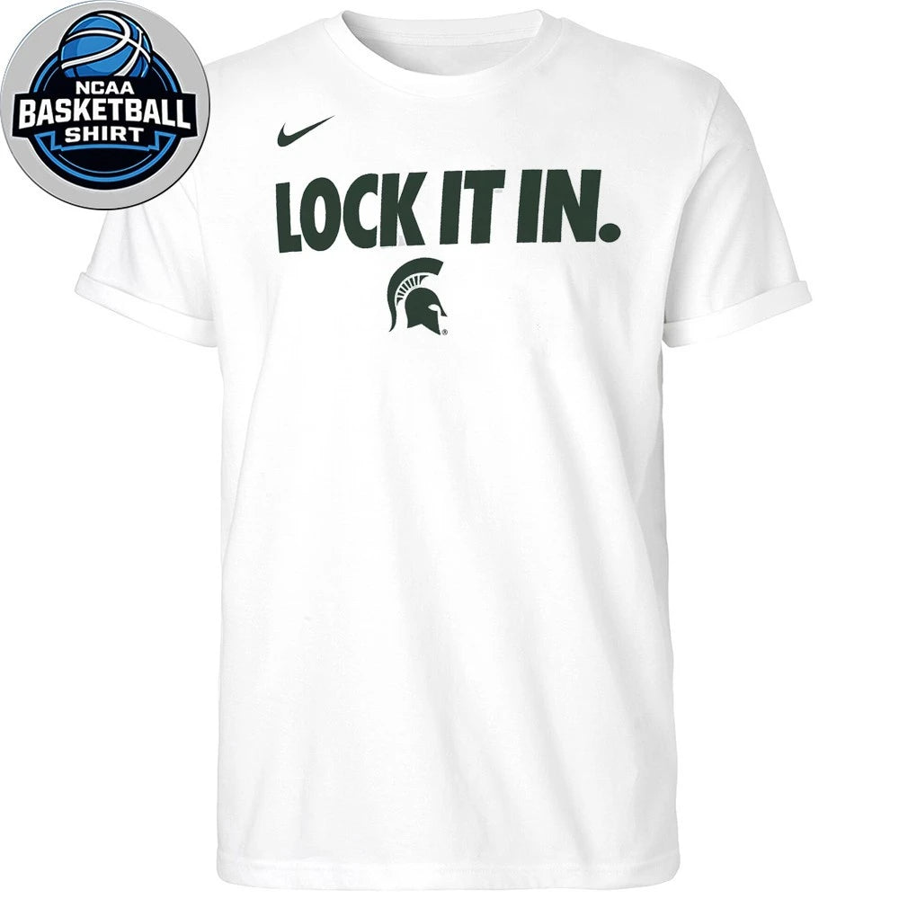 Michigan State Spartans Lock It In 2026 On-Court Bench Shirt